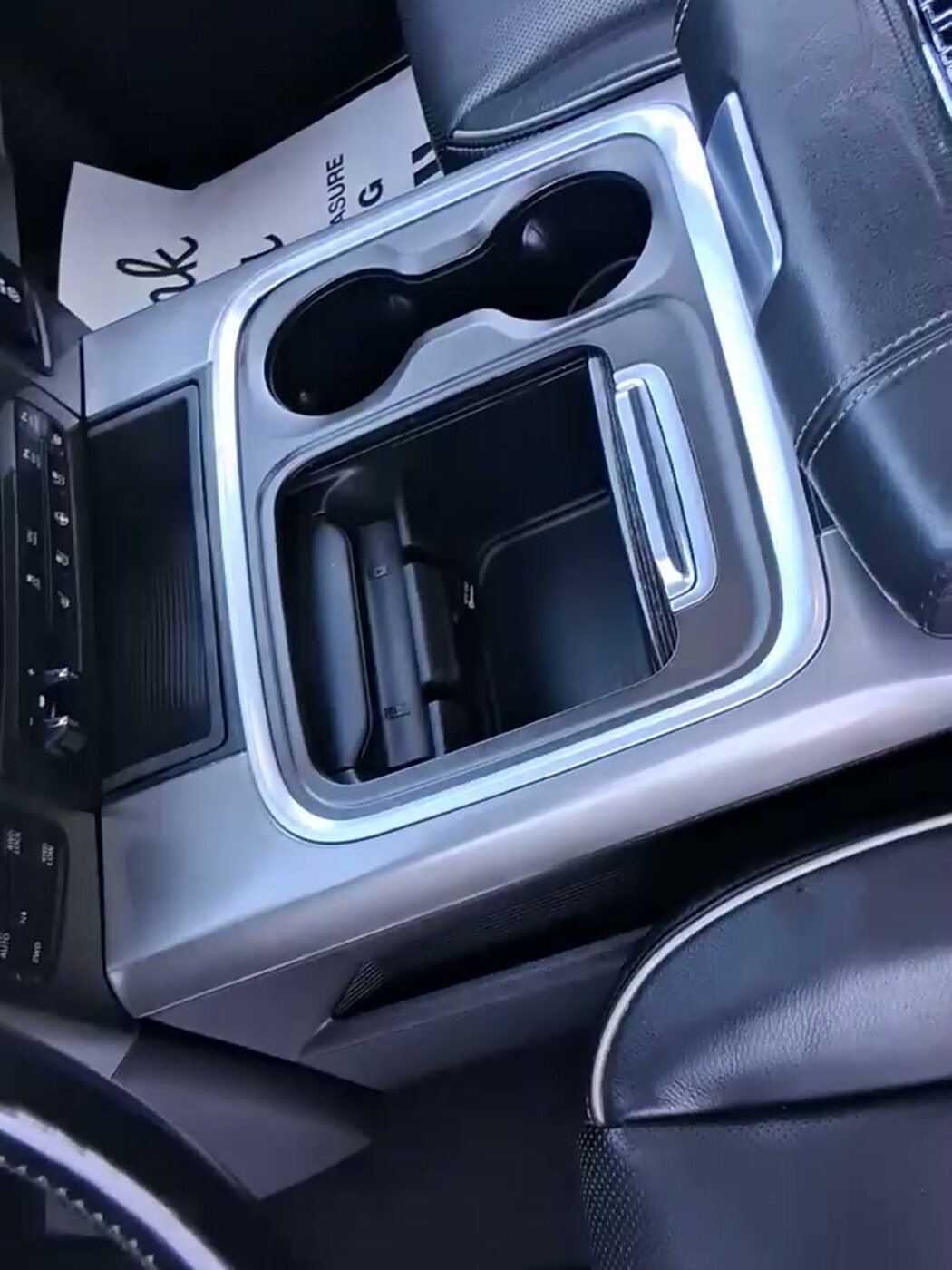 Console and cup holders — Interior Detail by Dirty Details, Chilliwack